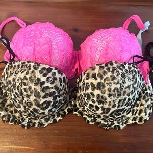 Victorias Secret PINK push-up bras 34C